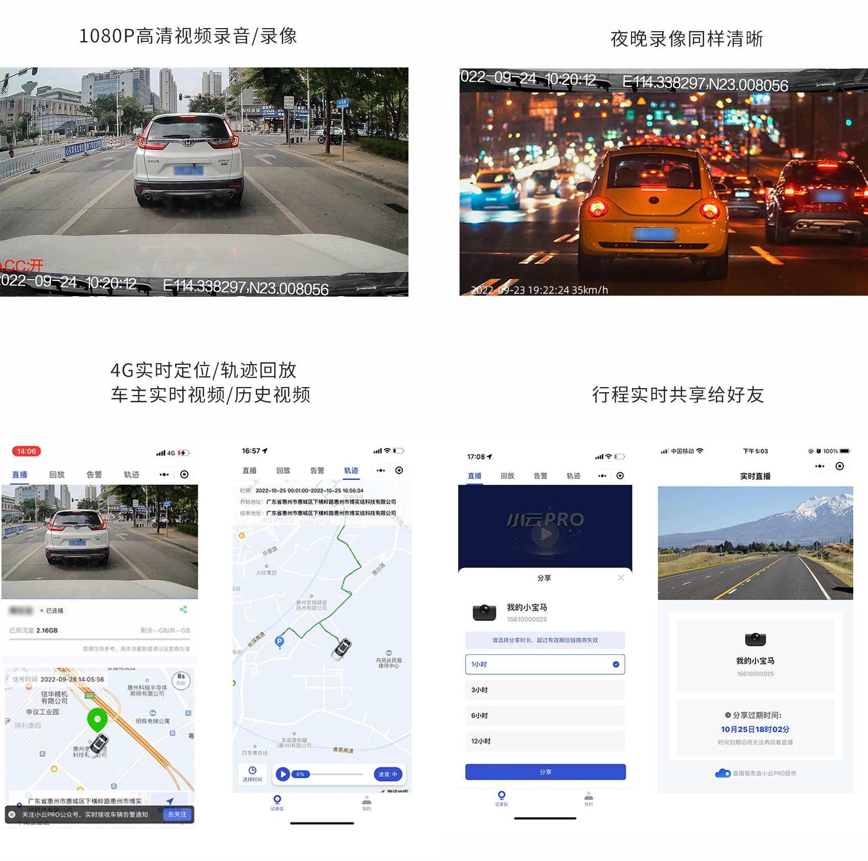 4G行車(chē)記錄儀GH10功能